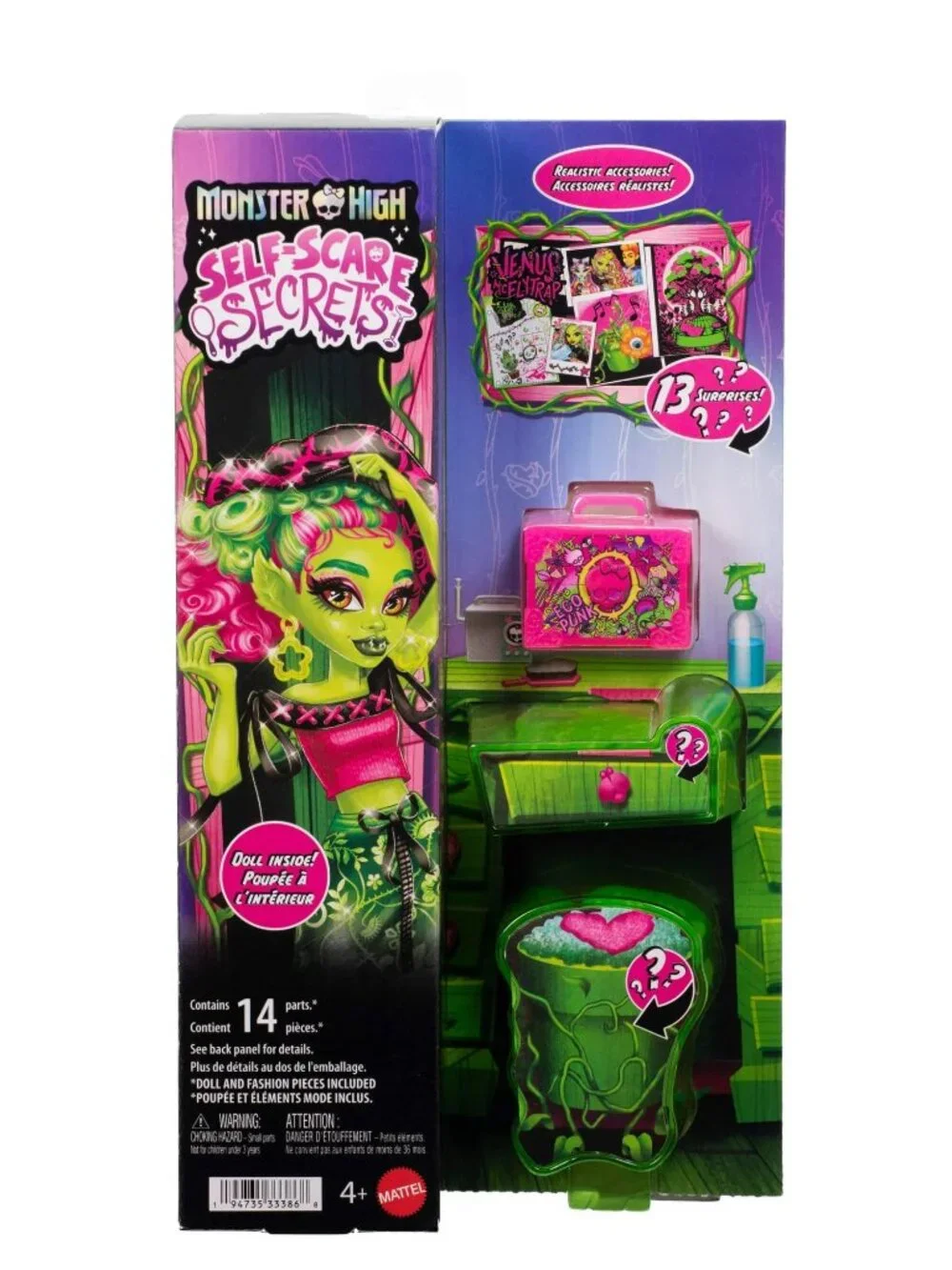 Monster High Self-Scare Secrets Venus McFlytrap Fashion Doll with 13  Accessorie